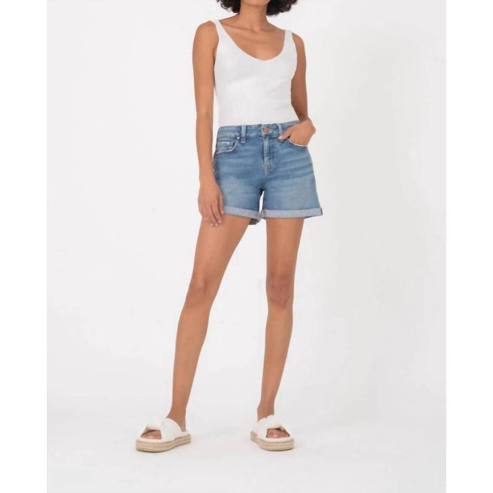 NEW LEVEL99 megan 5 pocket cuffed short in soothing